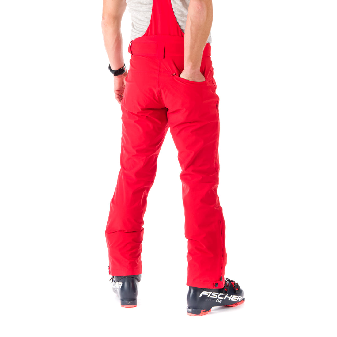 NO-3823SNW men's sky comfort trousers with braces BRIAR