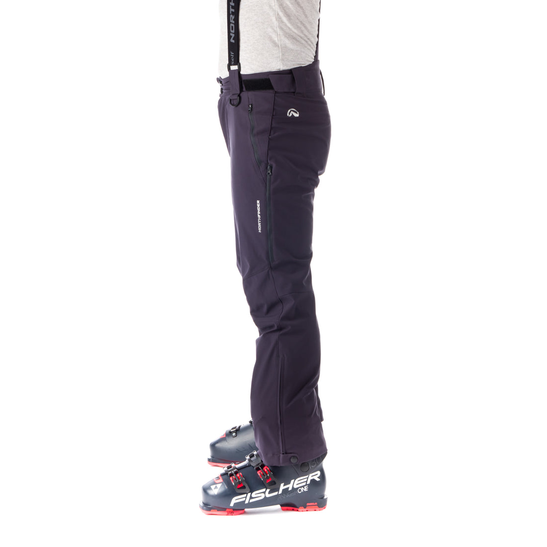 NO-3823SNW men's sky comfort trousers with braces BRIAR