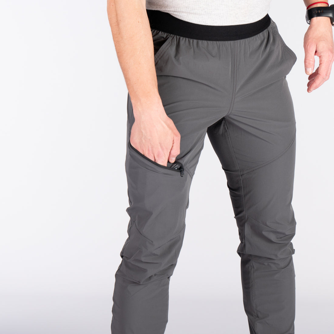 NO-3843OR men's outdoor packable lightweight slim low cut stretch pants HIRAM