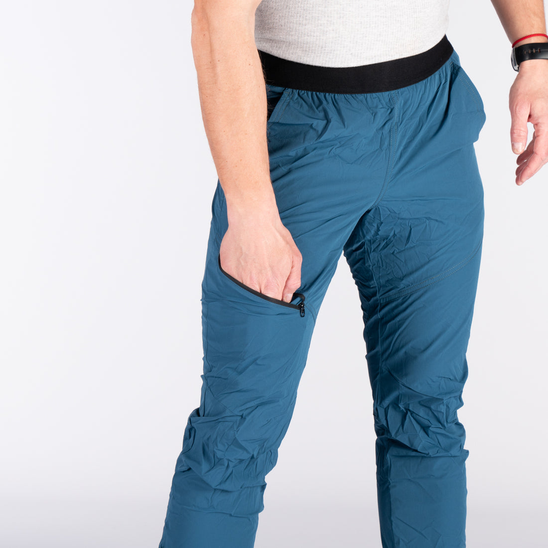 NO-3843OR men's outdoor packable lightweight slim low cut stretch pants HIRAM