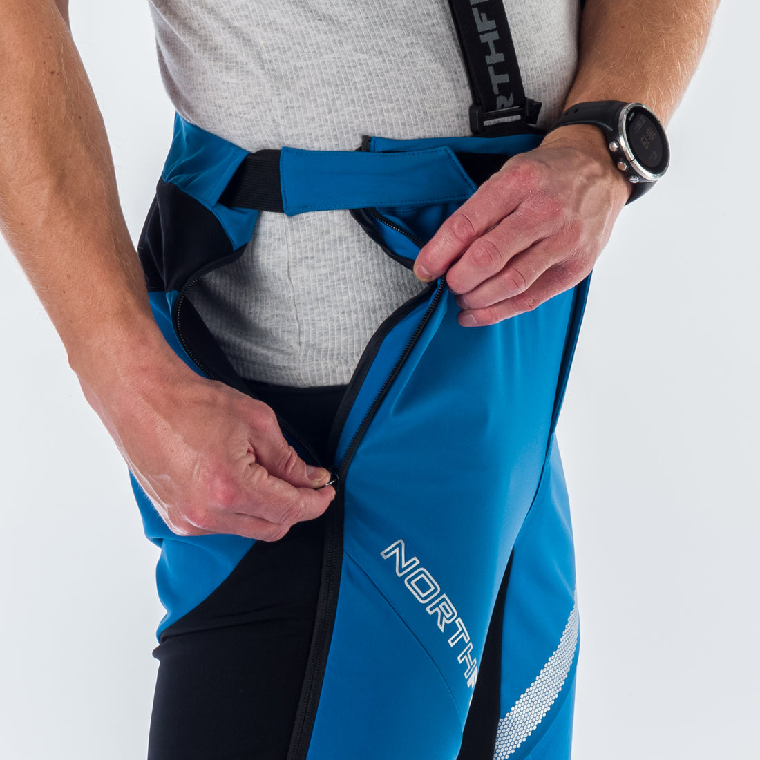 NO-3855SKP men's hybrid softshell active full zip pants KOTLISKA