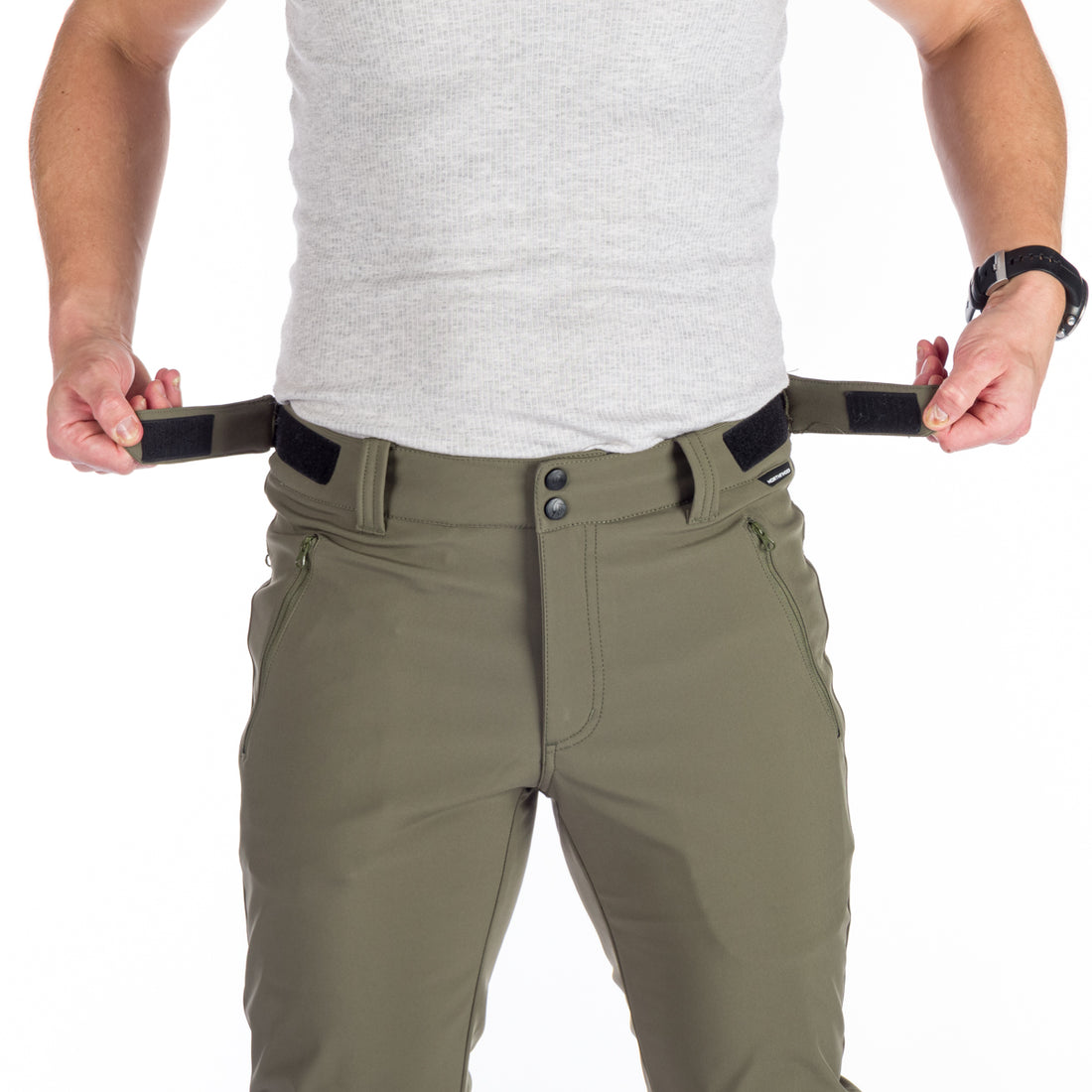 NO-3885OR men's softshell travel pants 3L JOHNNIE
