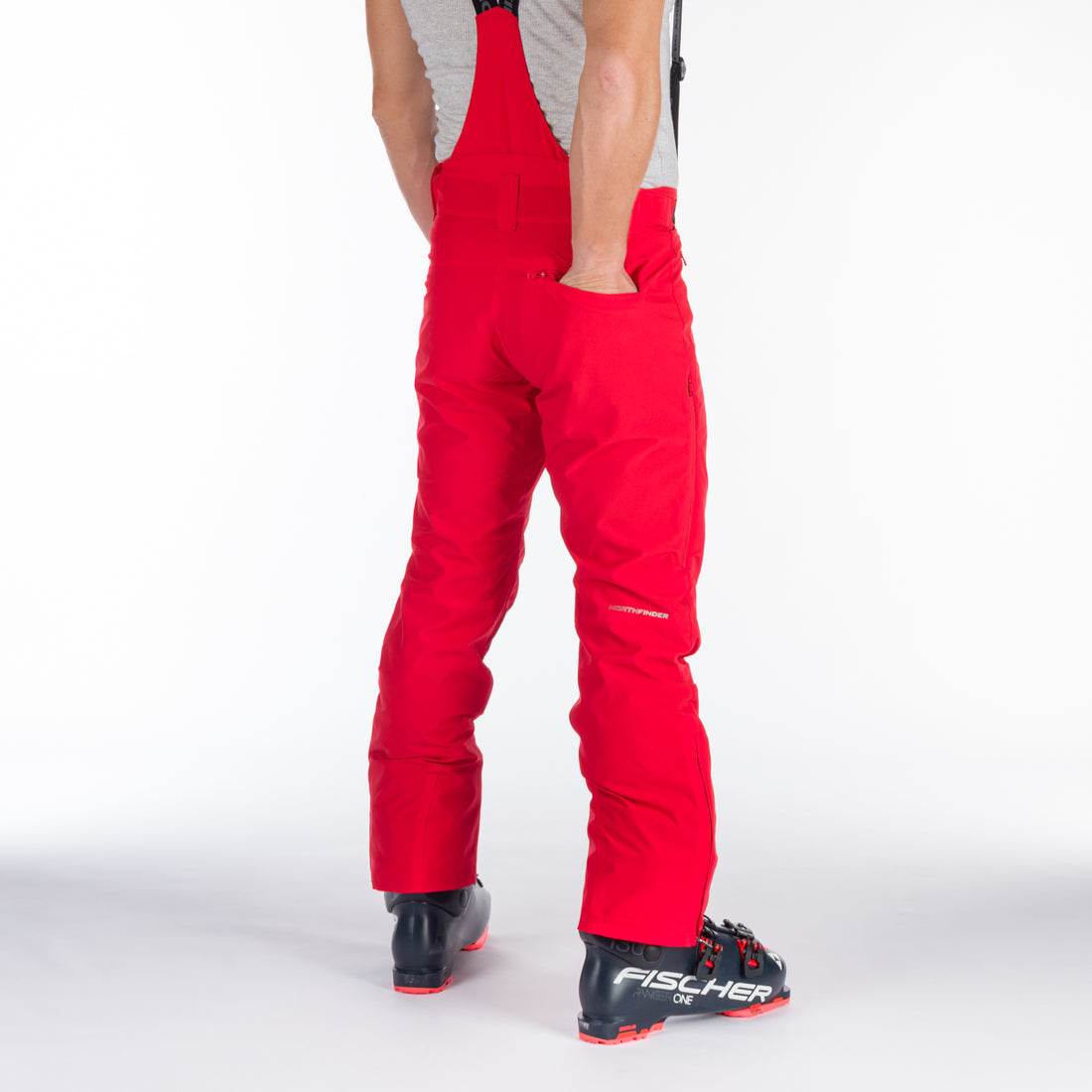 NO-3894SNW men's ski comfort trousers with braces regular fit VERNON