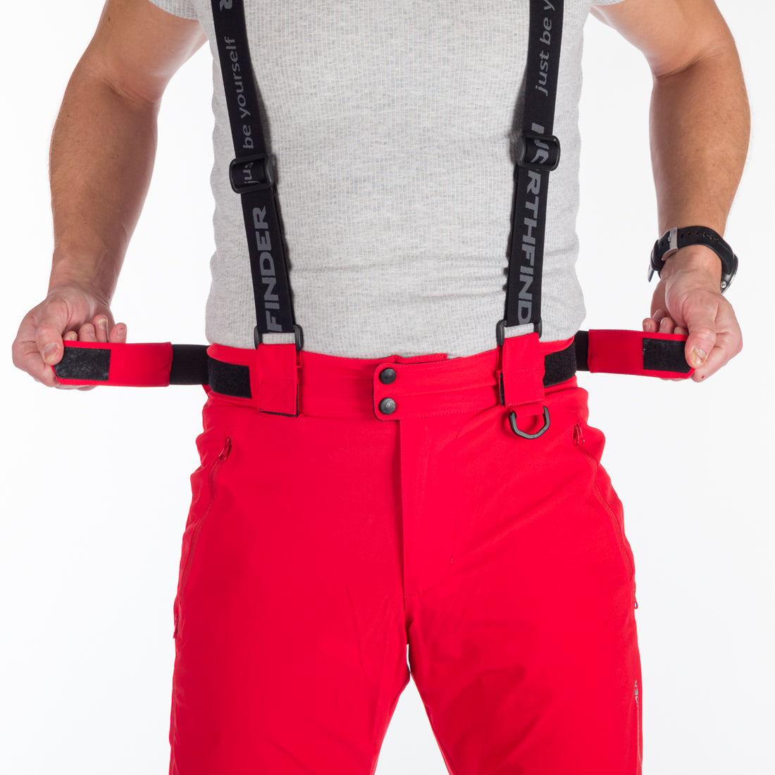 NO-3894SNW men's ski comfort trousers with braces regular fit VERNON