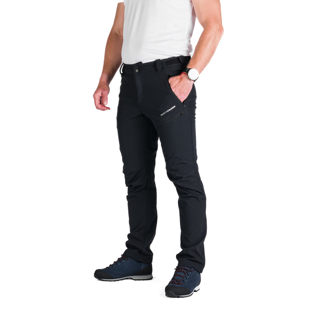 NO-3910OR Men's softshell pants elastic insulated BREITHORN