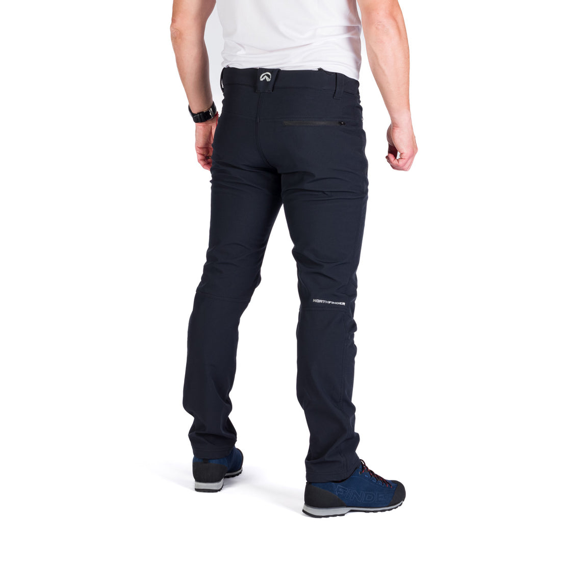 NO-3910OR Men's softshell pants elastic insulated BREITHORN