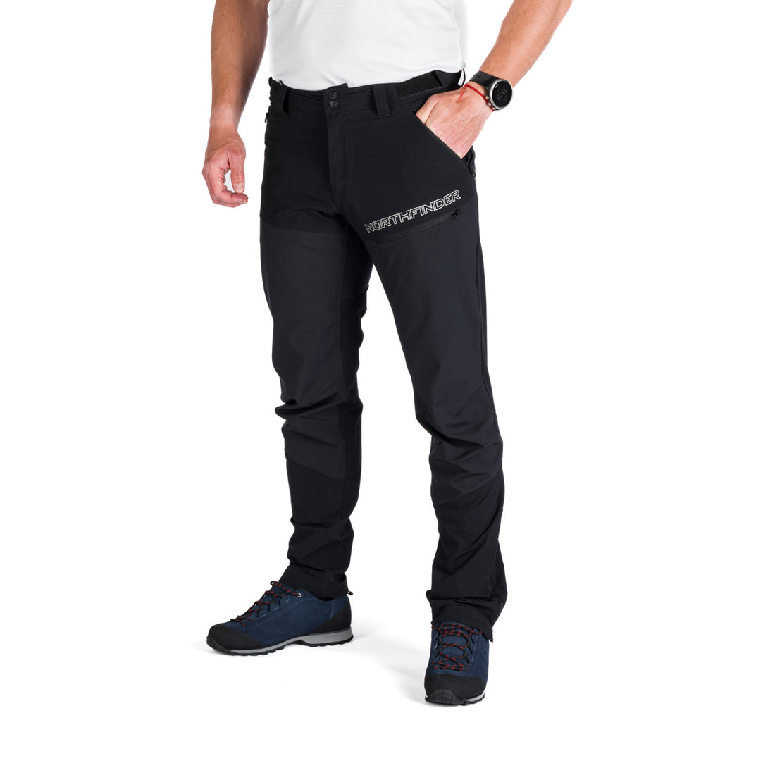 NO-3927OR men's trekking hybrid softshell pants ROD