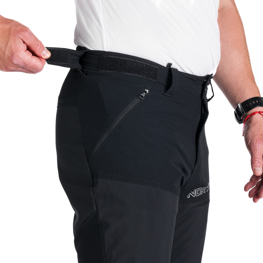 NO-3927OR men's trekking hybrid softshell pants ROD