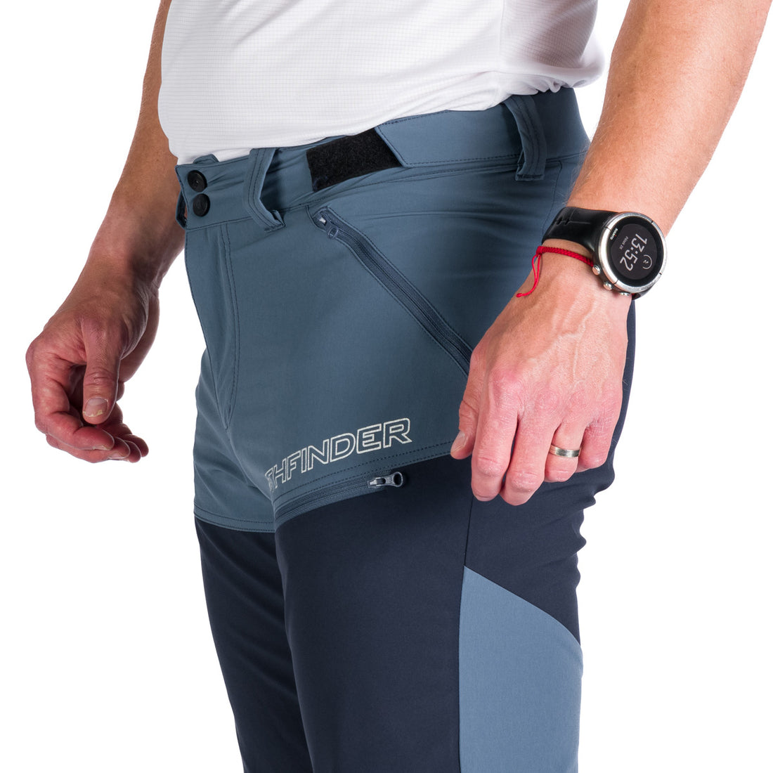 NO-3927OR men's trekking hybrid softshell pants ROD