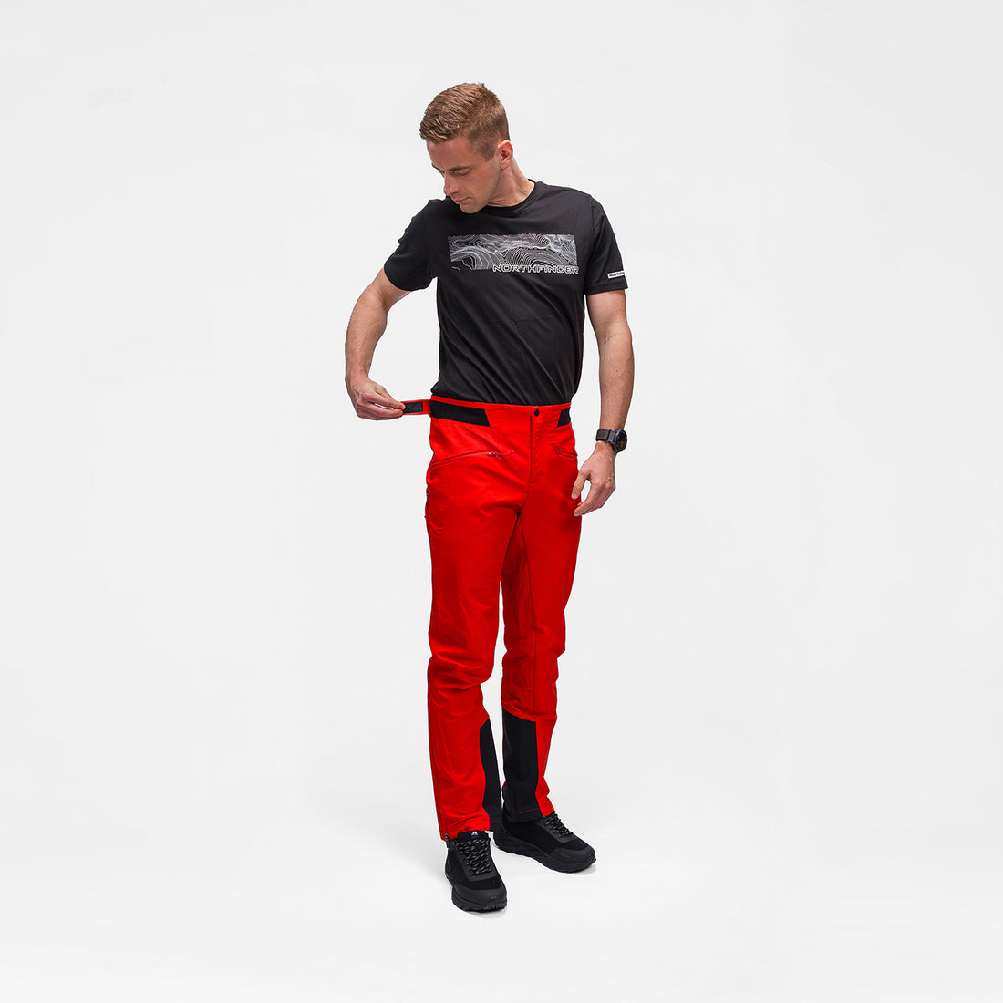 NO-3951OR men's softshell pants SHERMAN