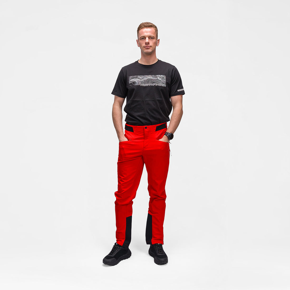 NO-3951OR men's softshell pants SHERMAN