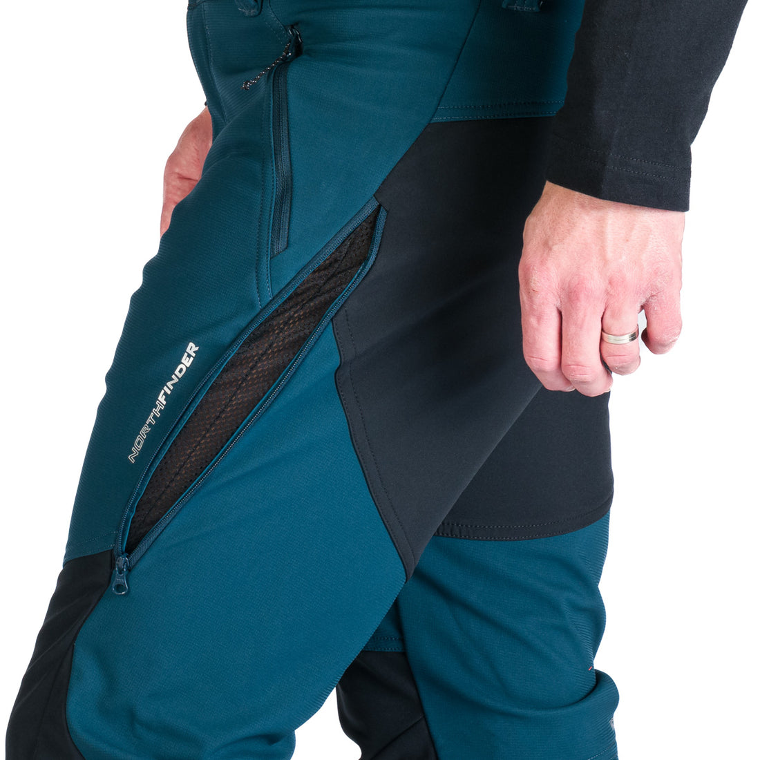 NO-3955OR men's outdoor softshell pants protect face 3L MARCELLO