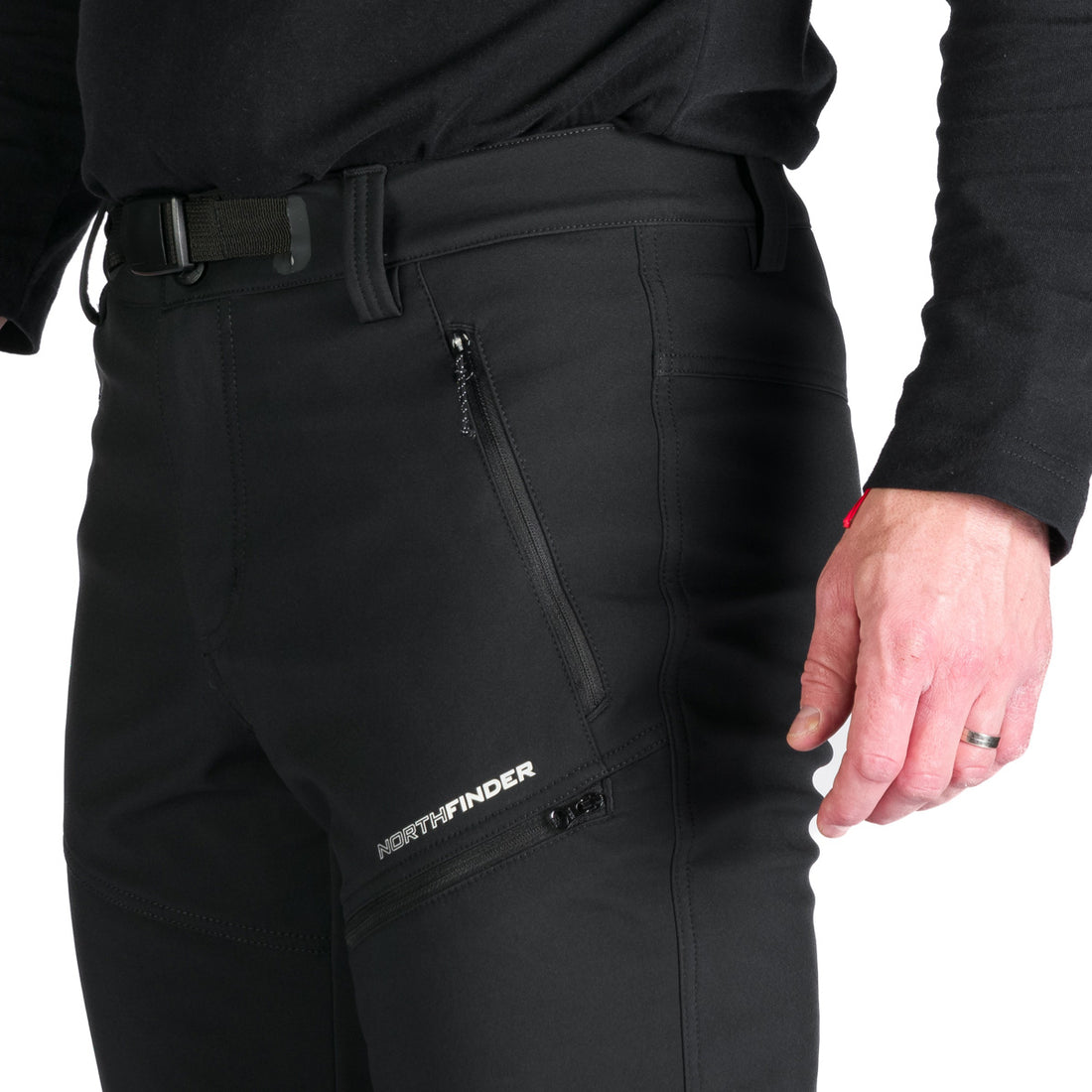 NO-3956OR men's trekking softshell pants outdoor 3L MASSIMO