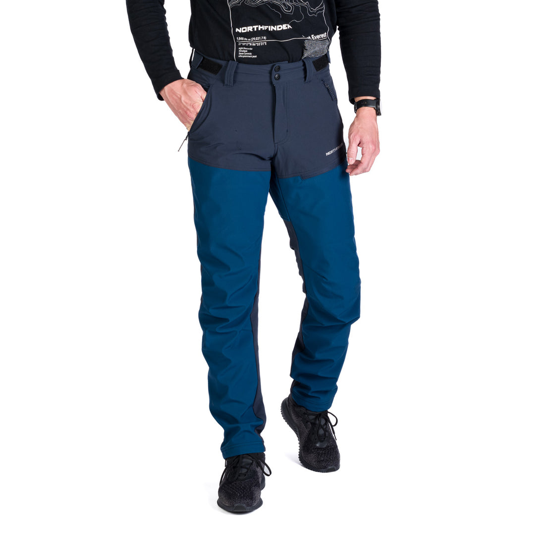 NO-3963OR men's trekking hybrid softshell pants NICOLA