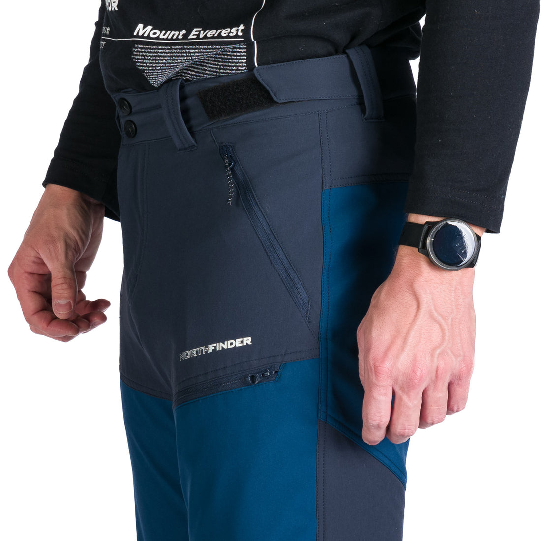 NO-3963OR men's trekking hybrid softshell pants NICOLA
