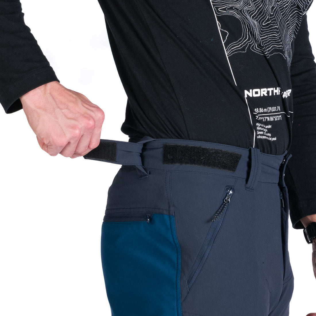 NO-3963OR men's trekking hybrid softshell pants NICOLA