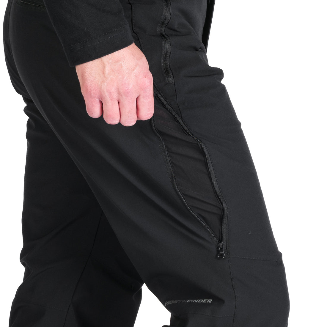 NO-3973SNW men's ski comfort trousers with braces regular fit WILFRED