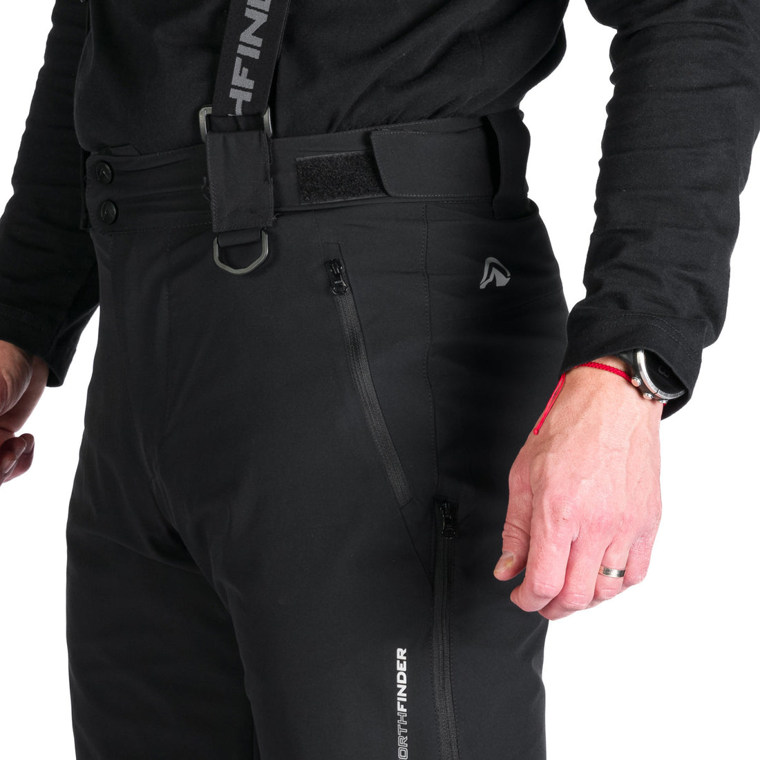 NO-3973SNW men's ski comfort trousers with braces regular fit WILFRED