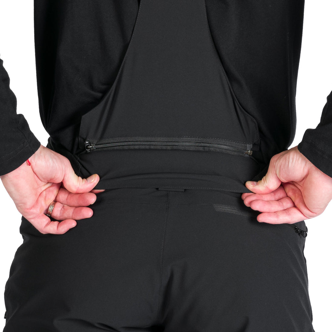 NO-3973SNW men's ski comfort trousers with braces regular fit WILFRED