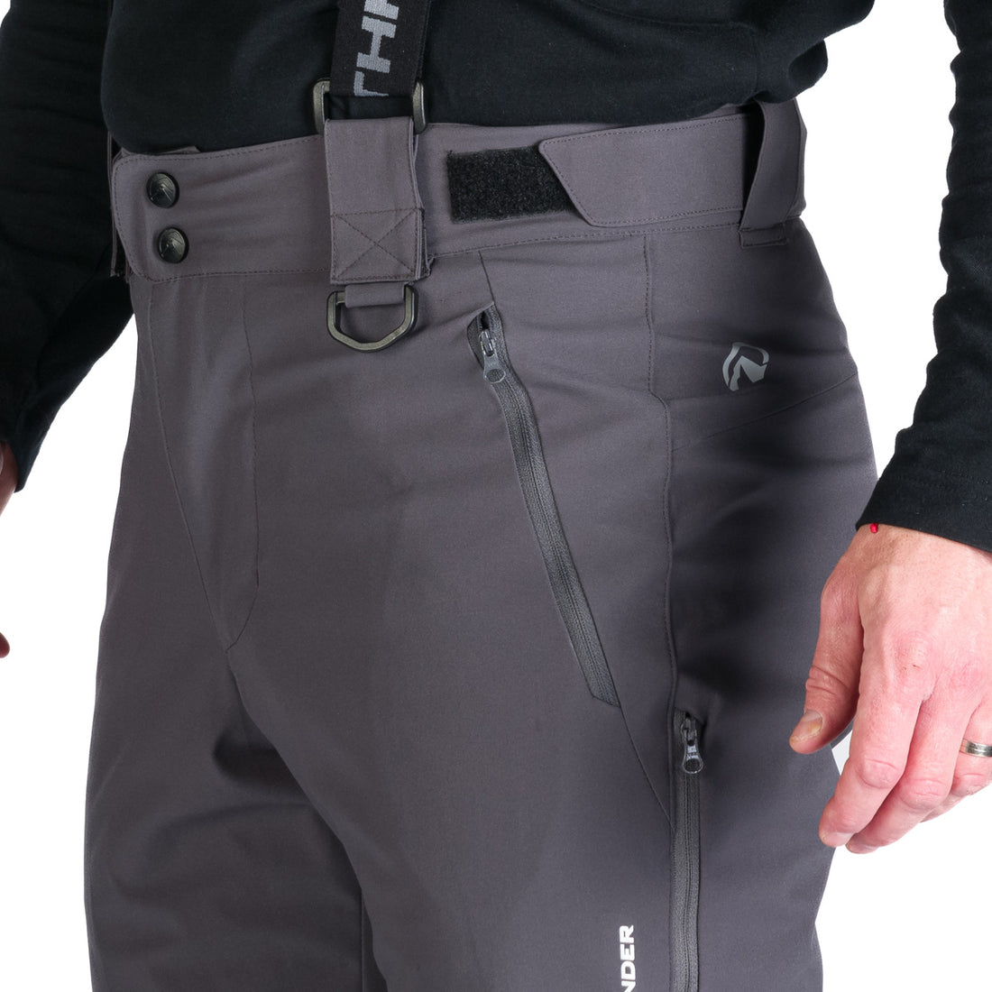 NO-3973SNW men's ski comfort trousers with braces regular fit WILFRED