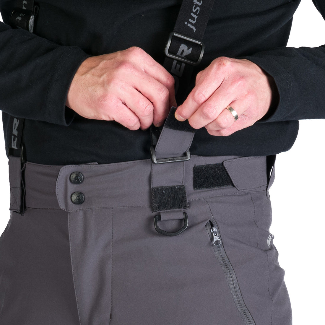 NO-3973SNW men's ski comfort trousers with braces regular fit WILFRED