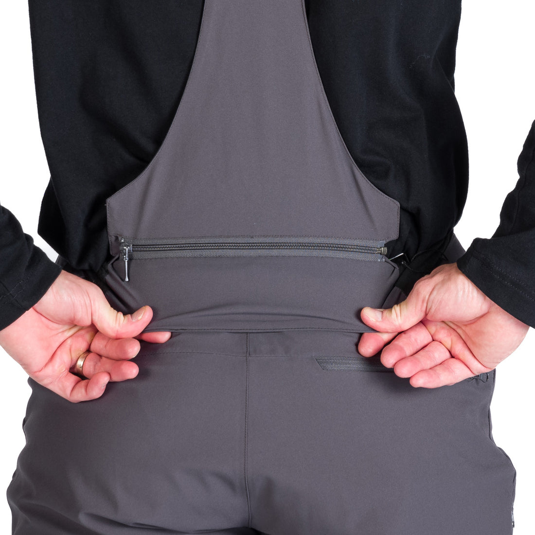 NO-3973SNW men's ski comfort trousers with braces regular fit WILFRED
