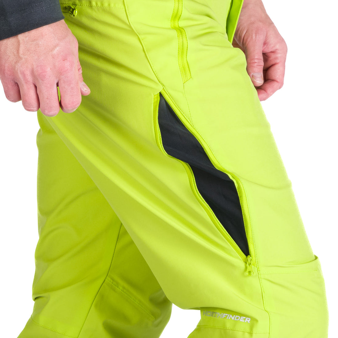 NO-3973SNW men's ski comfort trousers with braces regular fit WILFRED