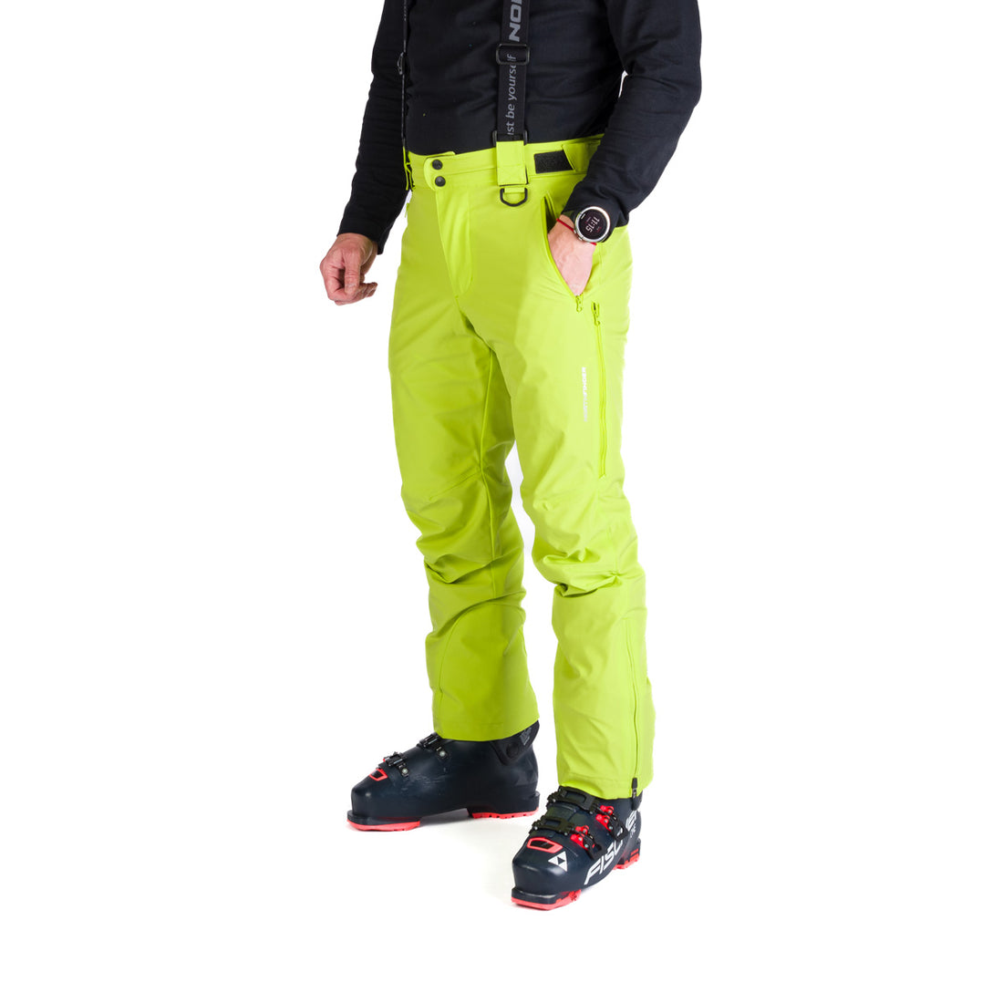 NO-3973SNW men's ski comfort trousers with braces regular fit WILFRED