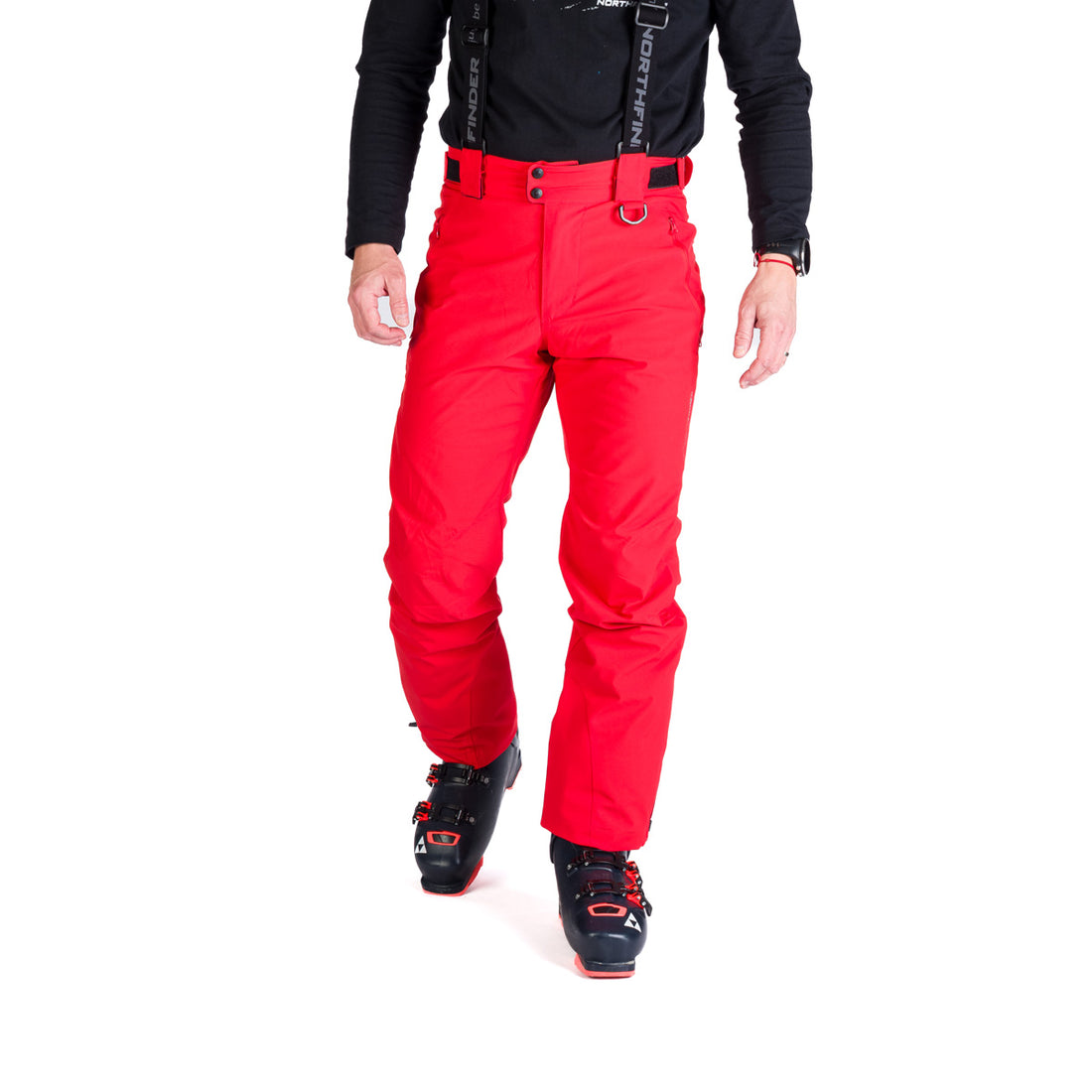 NO-3973SNW men's ski comfort trousers with braces regular fit WILFRED
