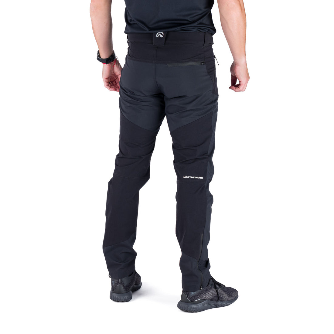 NO-3987OR men's trekking hybrid softshell pants FIERO
