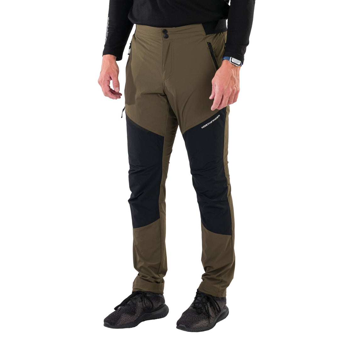 NO-3988OR men's lightweight regular fit stretch pants FIORENZO