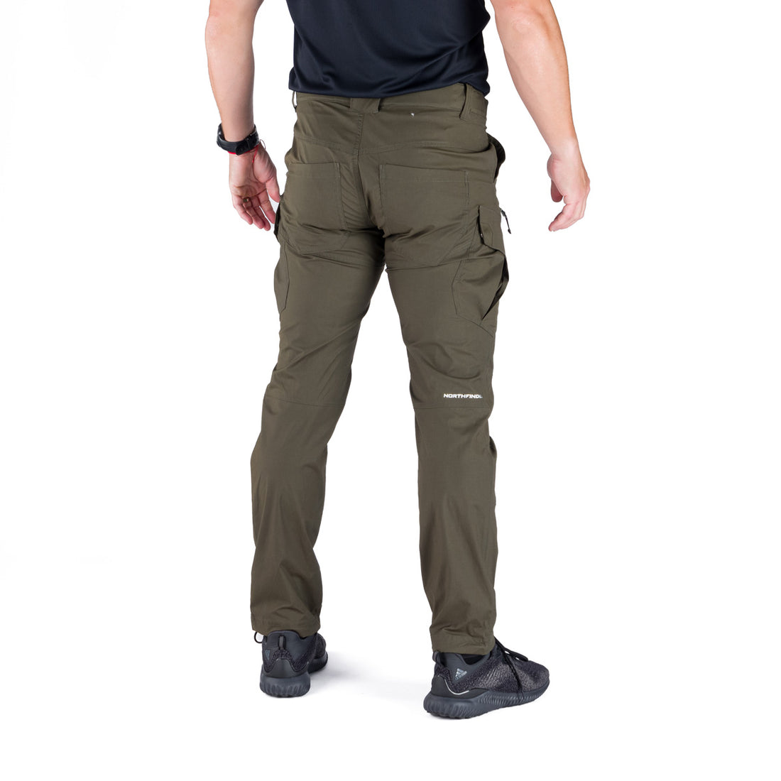NO-3990OR men's trekking cargo cotton look pants BASTIAN