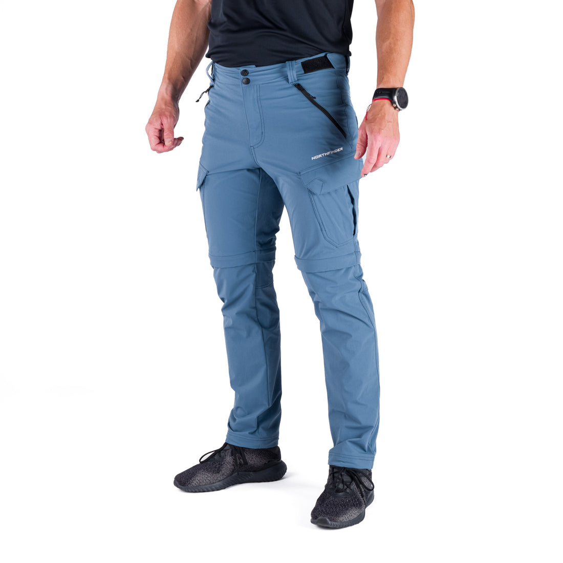 NO-3994OR men's trekking cargo 2in1 zip of stretch pants CARUSO