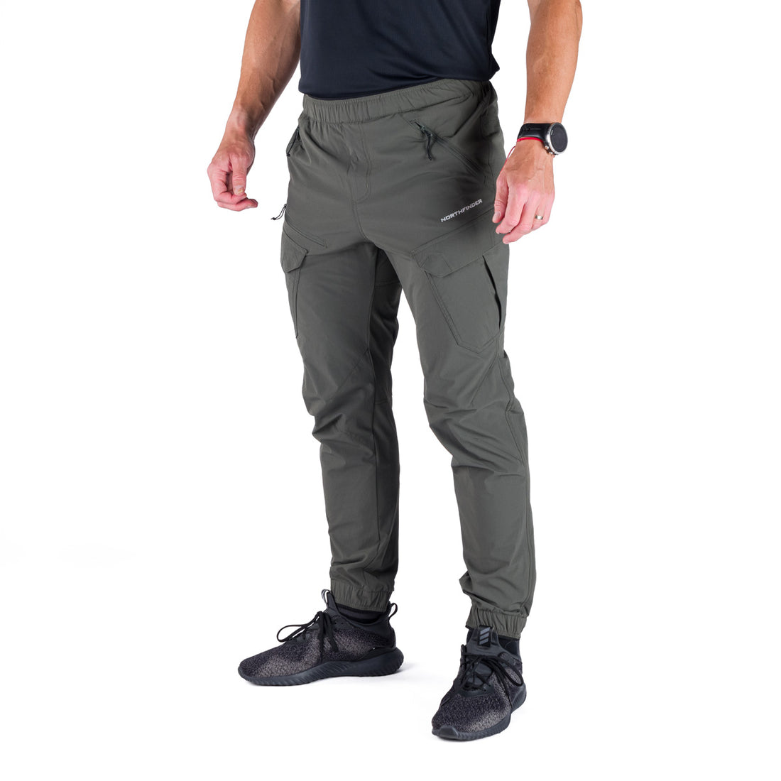 NO-3996OR men's trekking comfort jogger style pants GIAN
