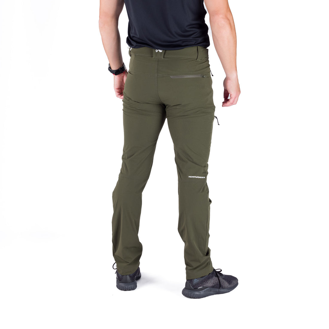 NO-3999OR men's trekking technical regular fit stretch pants  AURELIAN