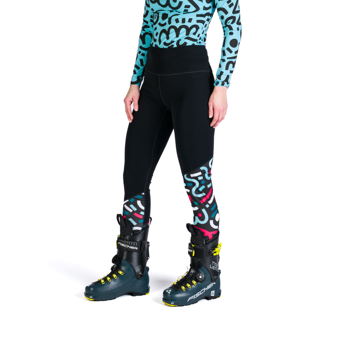 NO-46633SKP women's ski-touring pants confortable warm fleece ZDIARSKA