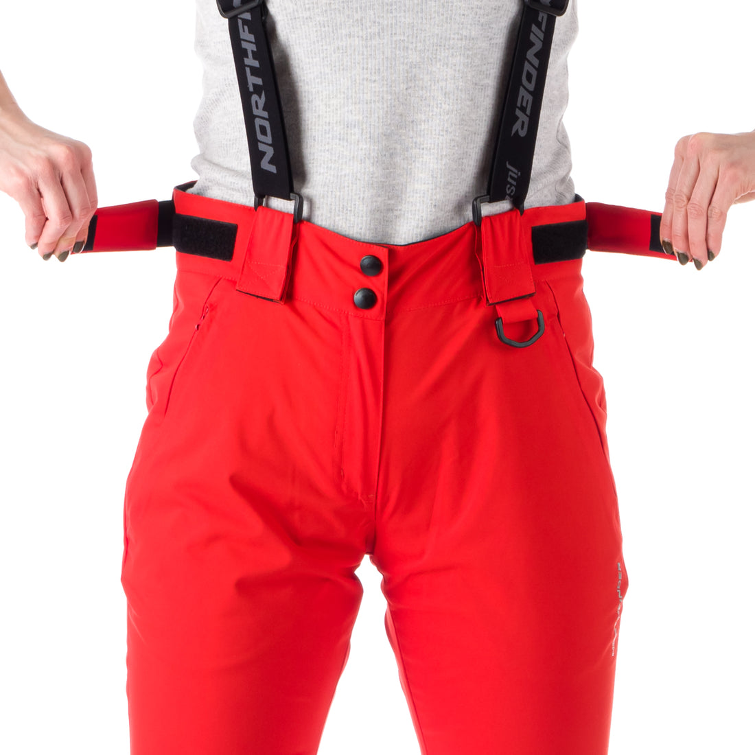 NO-4826SNW women's ski comfortable trousers with braces DELLA