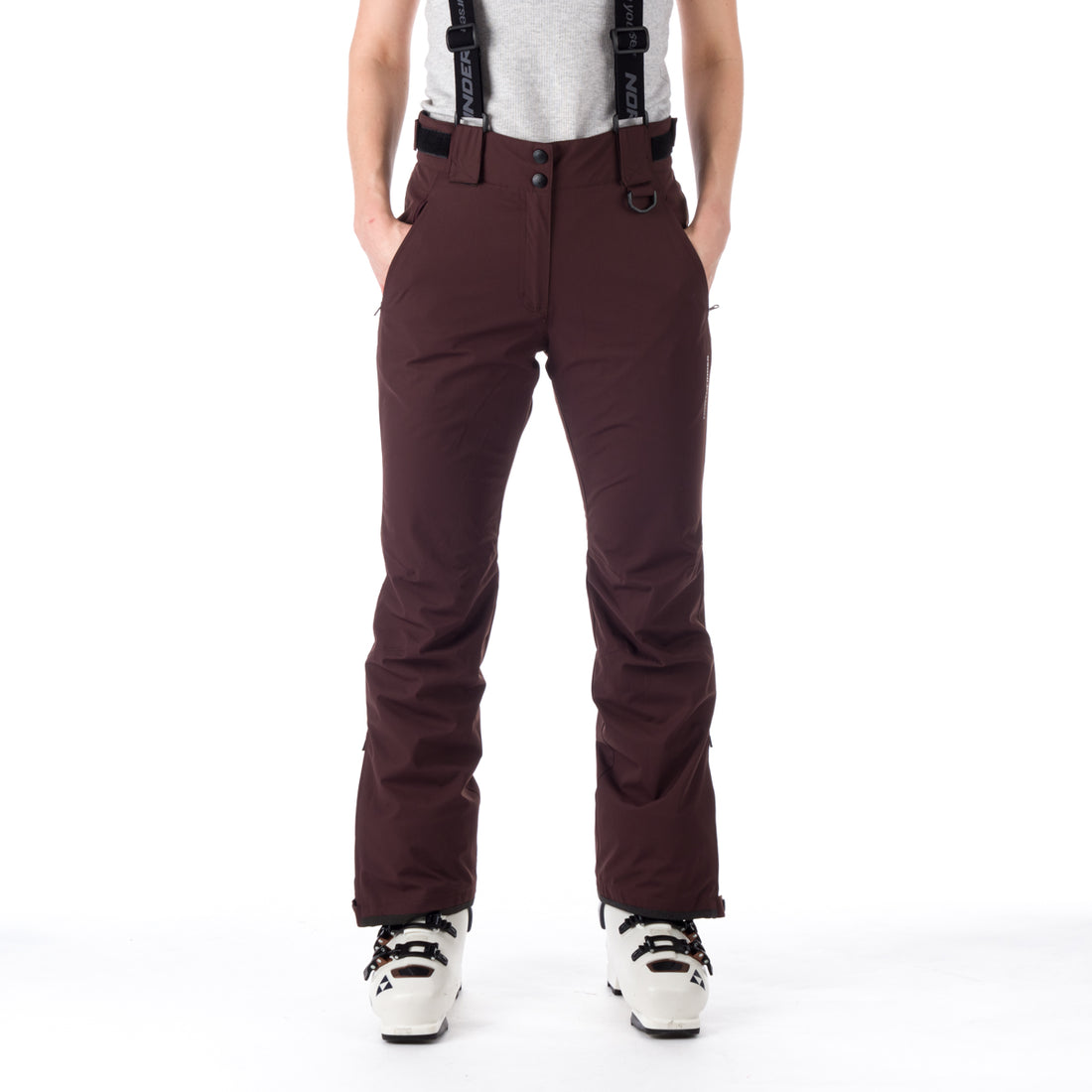 NO-4826SNW women's ski comfortable trousers with braces DELLA
