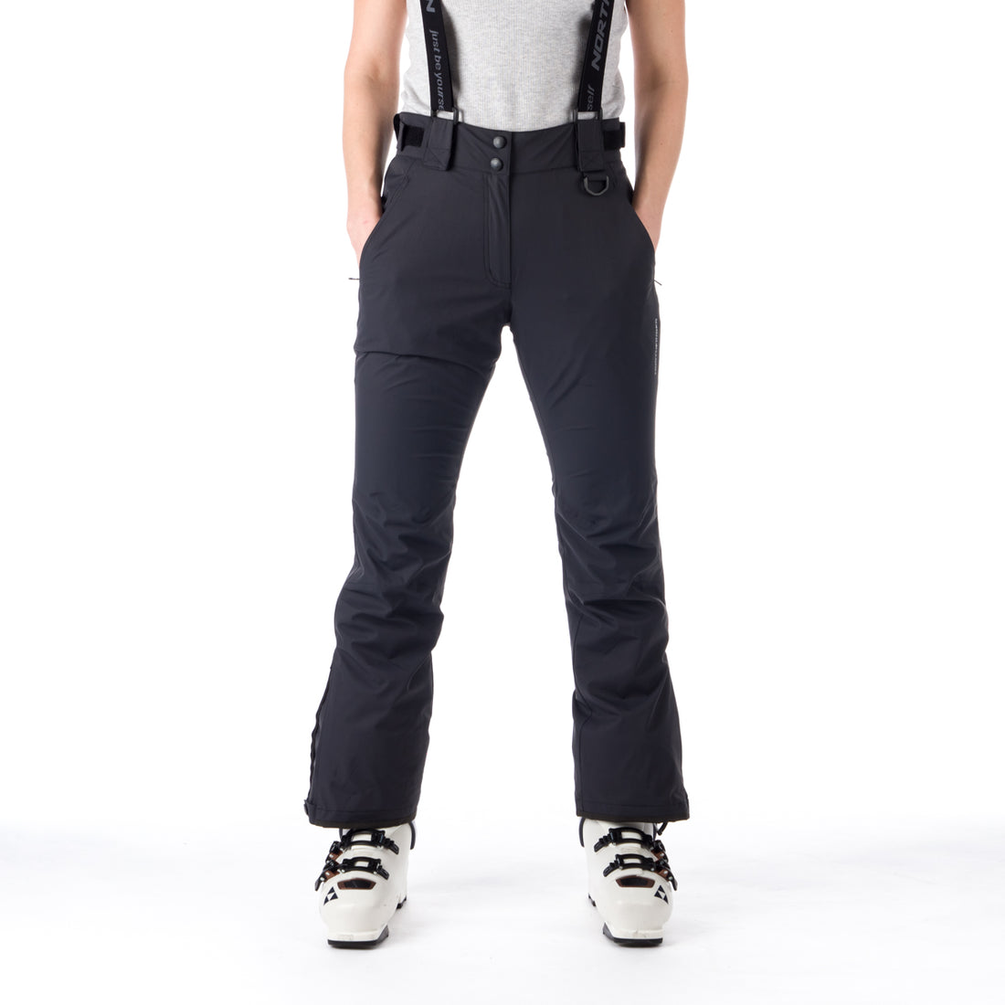 NO-4826SNW women's ski comfortable trousers with braces DELLA