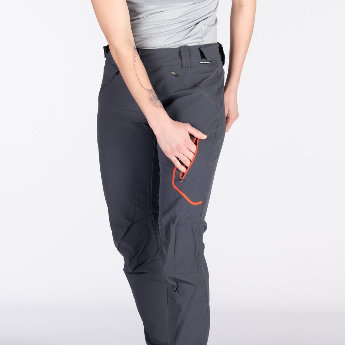 NO-4841OR women's travel elastic regular fit pants LAUREL