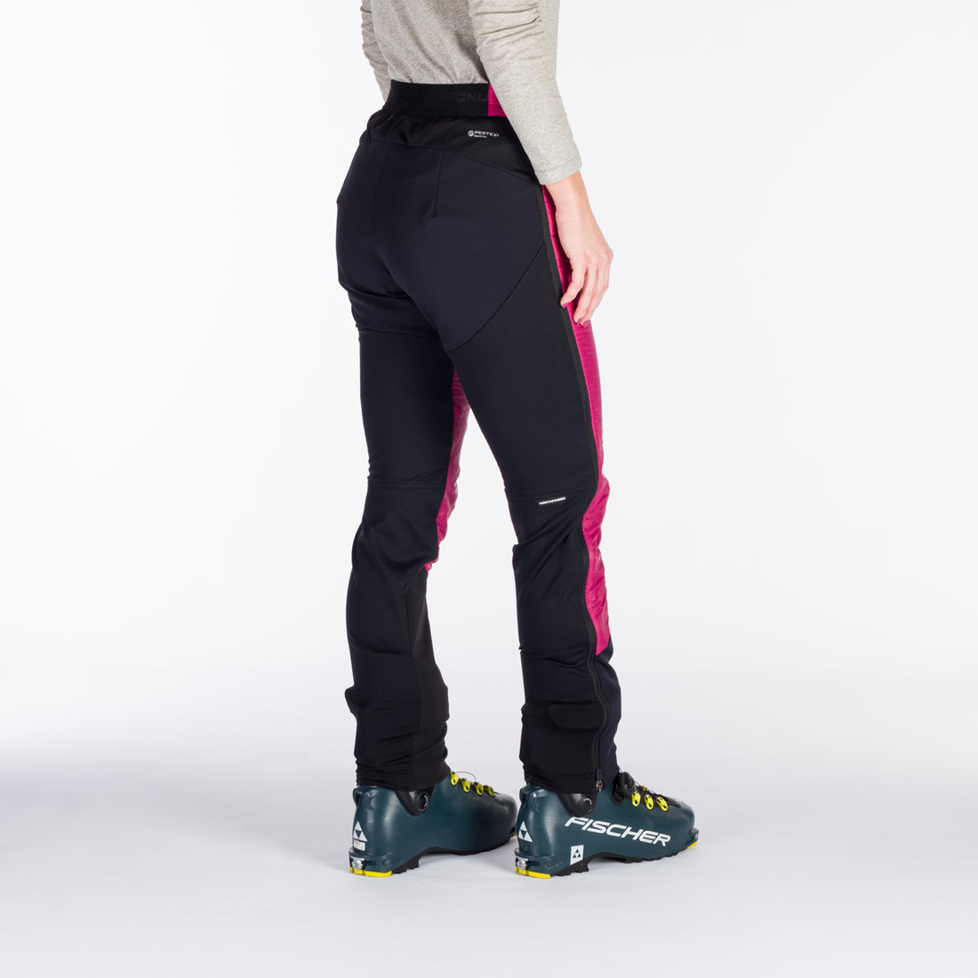 NO-4850SKP women's ski-touring hybrid active lightweight full zip pants with Polartec Alpha direct VETERNE