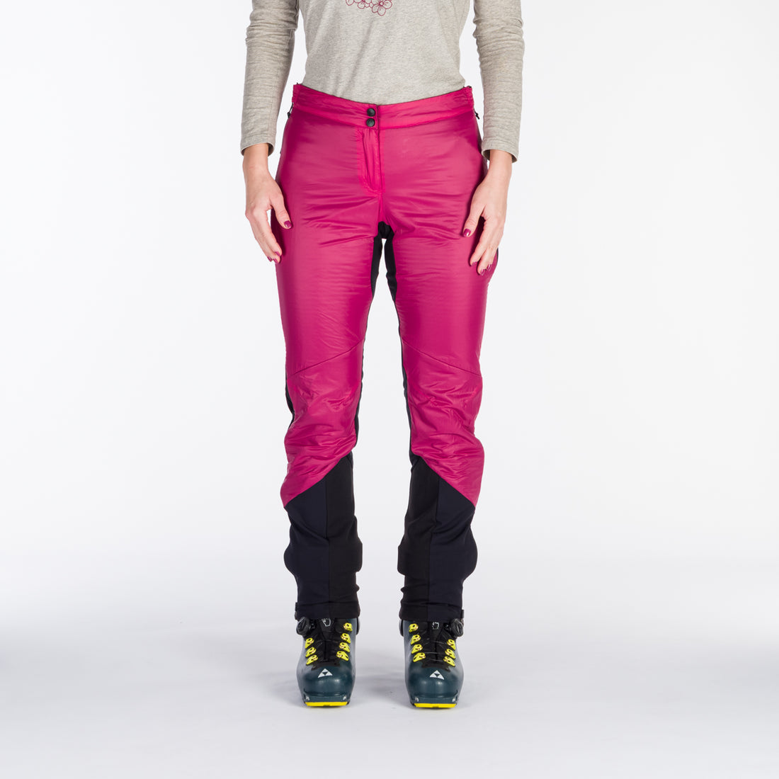 NO-4850SKP women's ski-touring hybrid active lightweight full zip pants with Polartec Alpha direct VETERNE