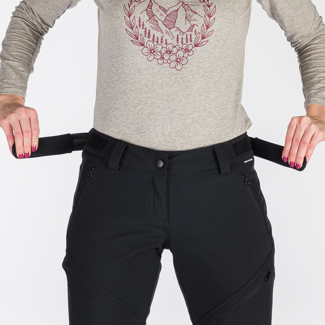 NO-4881OR women's trekking softshell pants outdoor 3L JUANITA