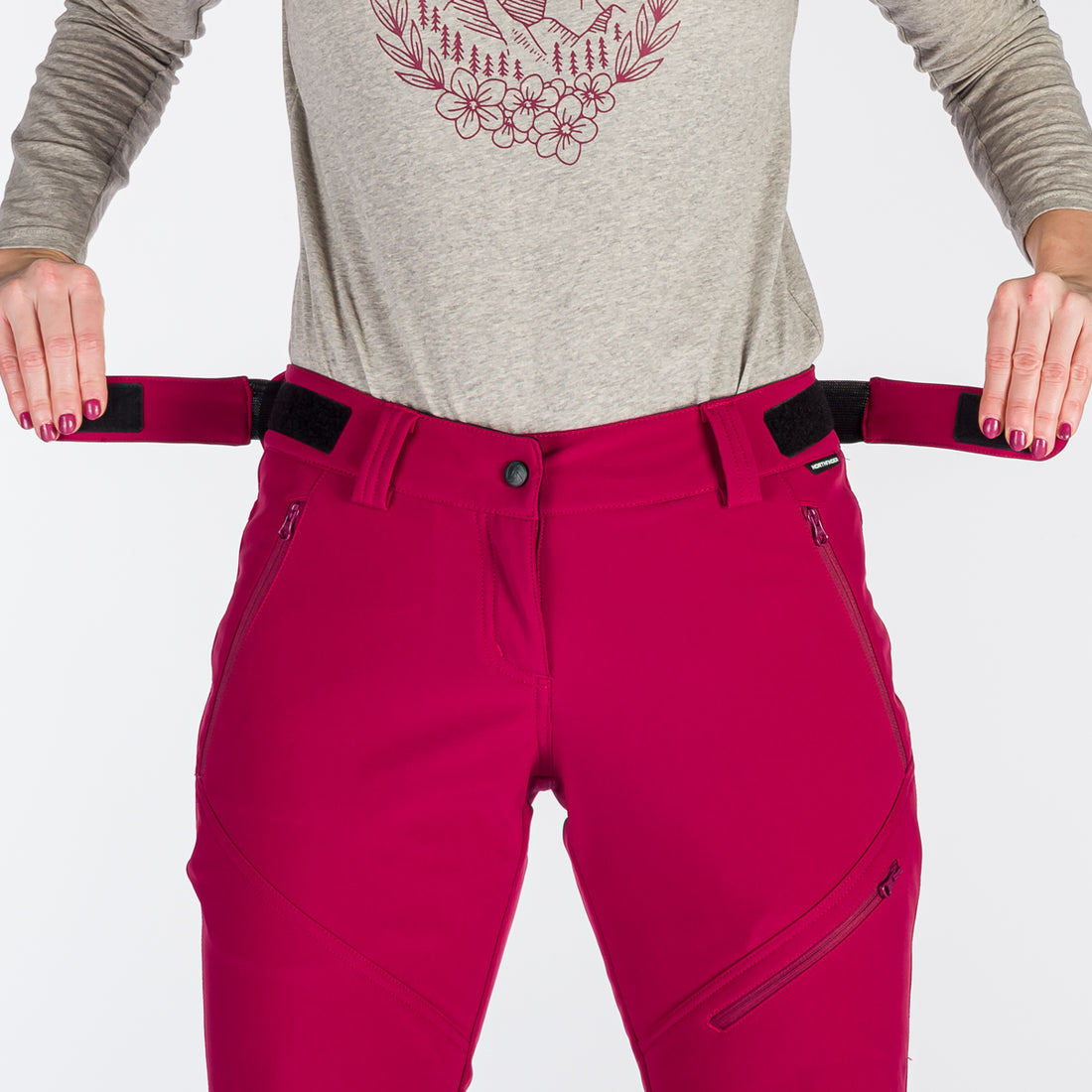 NO-4881OR women's trekking softshell pants outdoor 3L JUANITA
