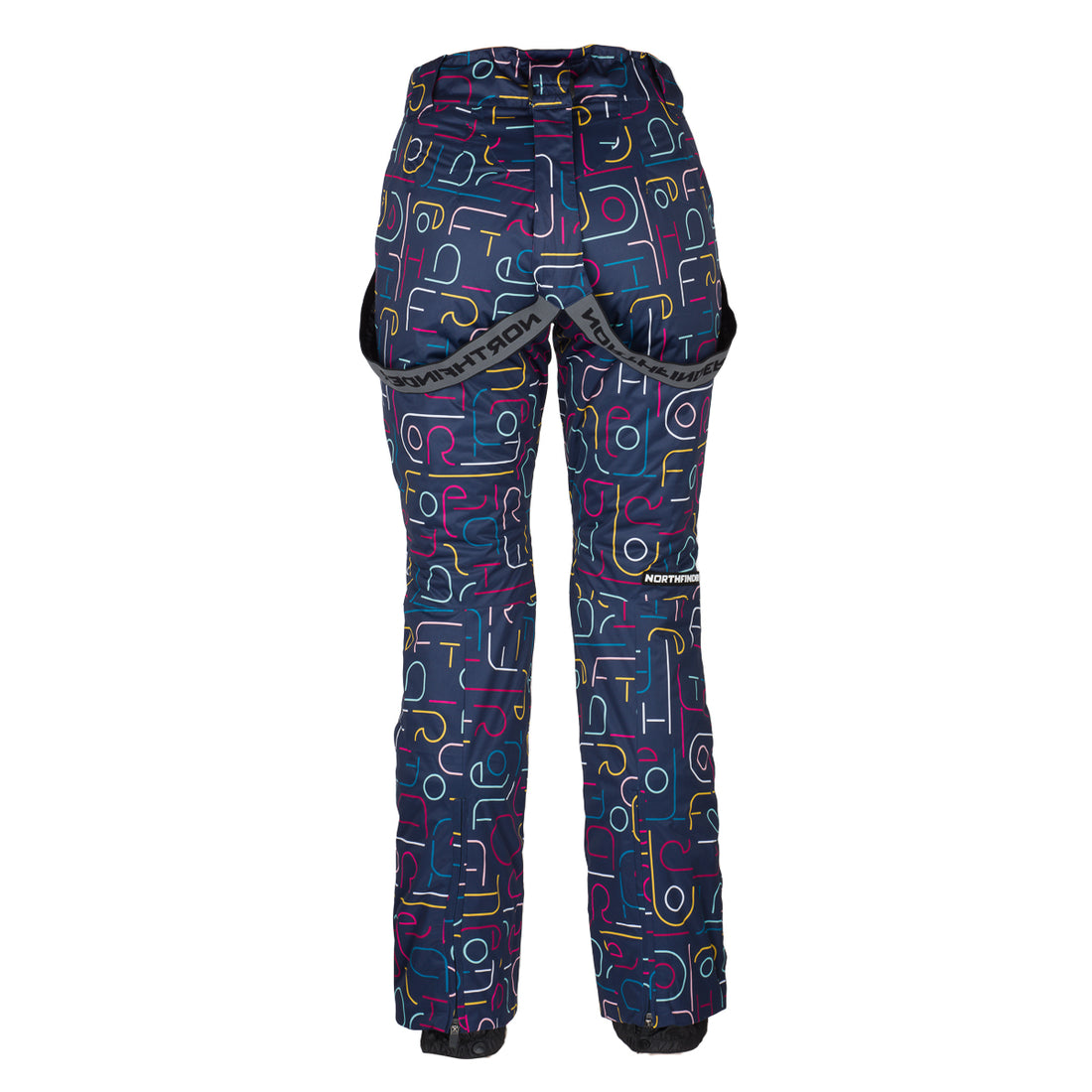 NO-4893SNW women's ski allover print insulated trousers VERNA