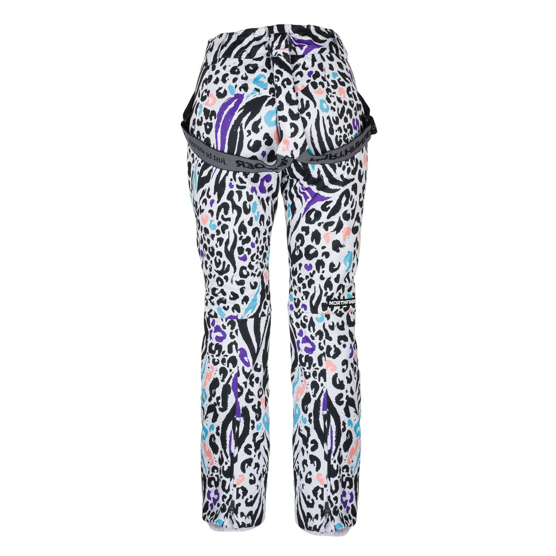 NO-4893SNW women's ski allover print insulated trousers VERNA