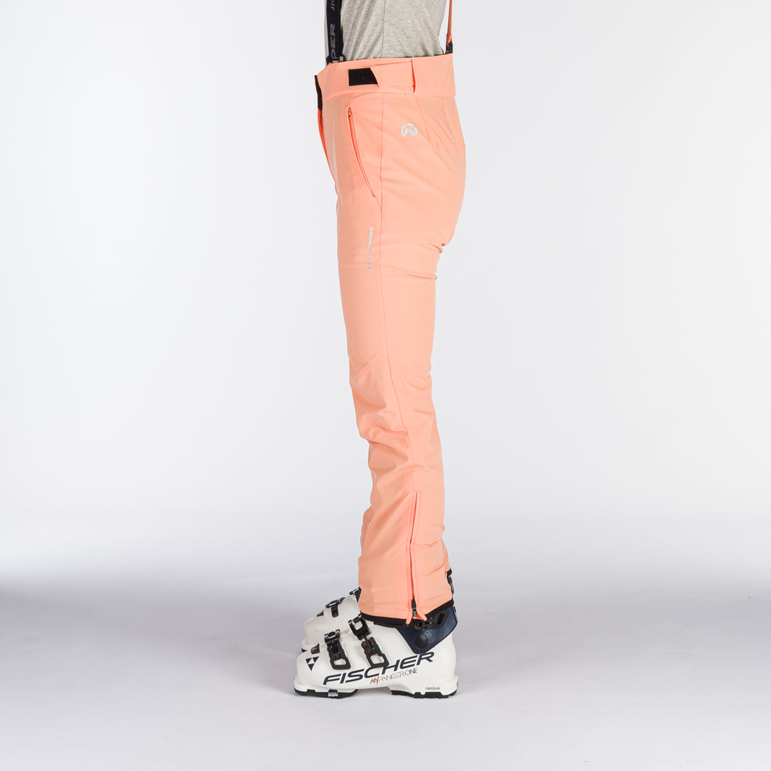 NO-4894SNW women's ski comfortable trousers with braces ALMA