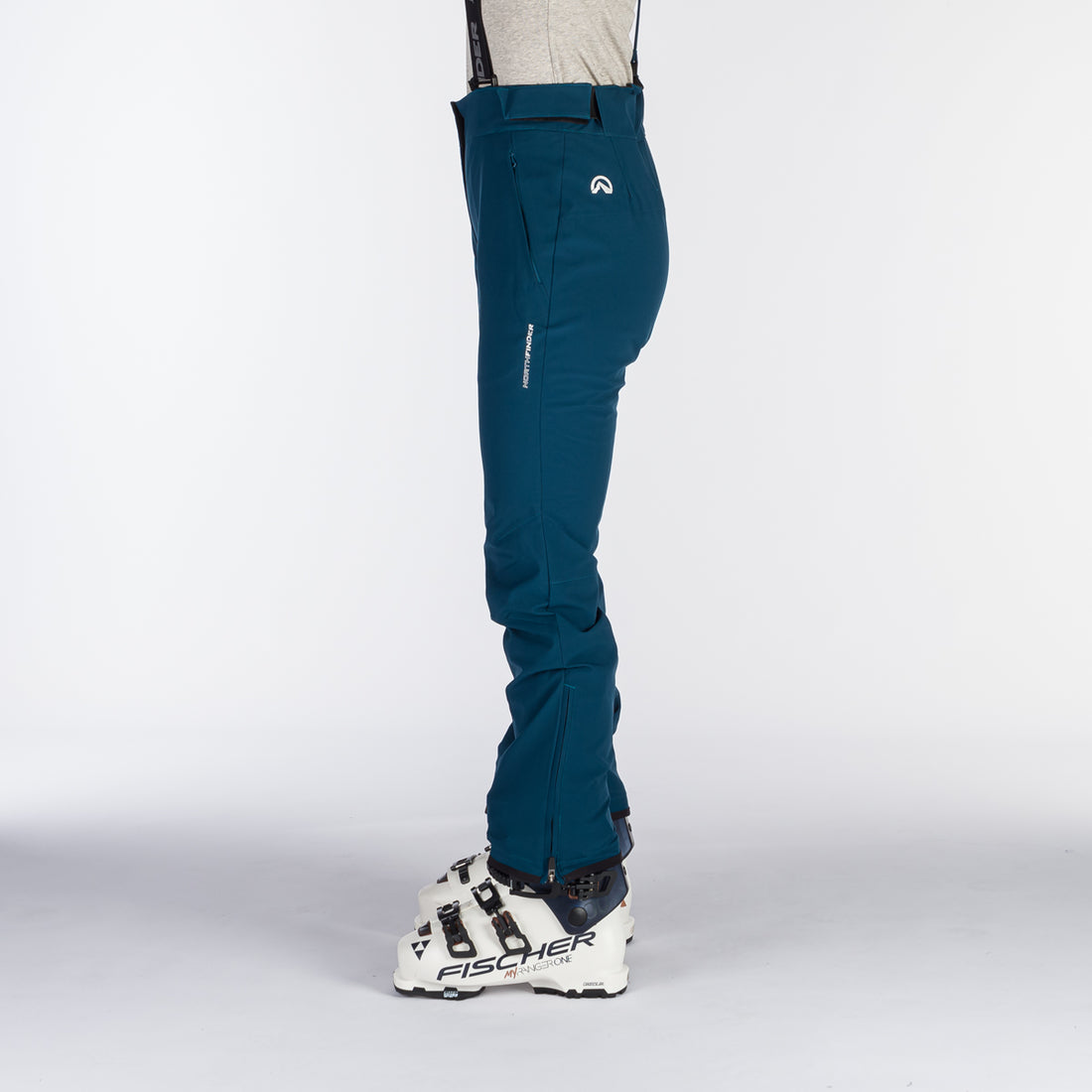 NO-4894SNW women's ski comfortable trousers with braces ALMA
