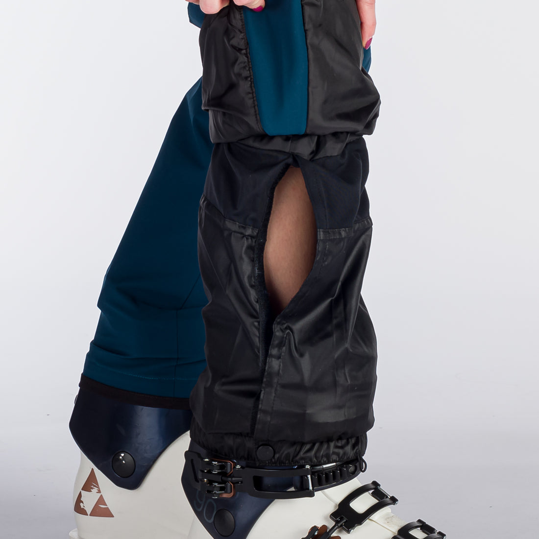 NO-4894SNW women's ski comfortable trousers with braces ALMA