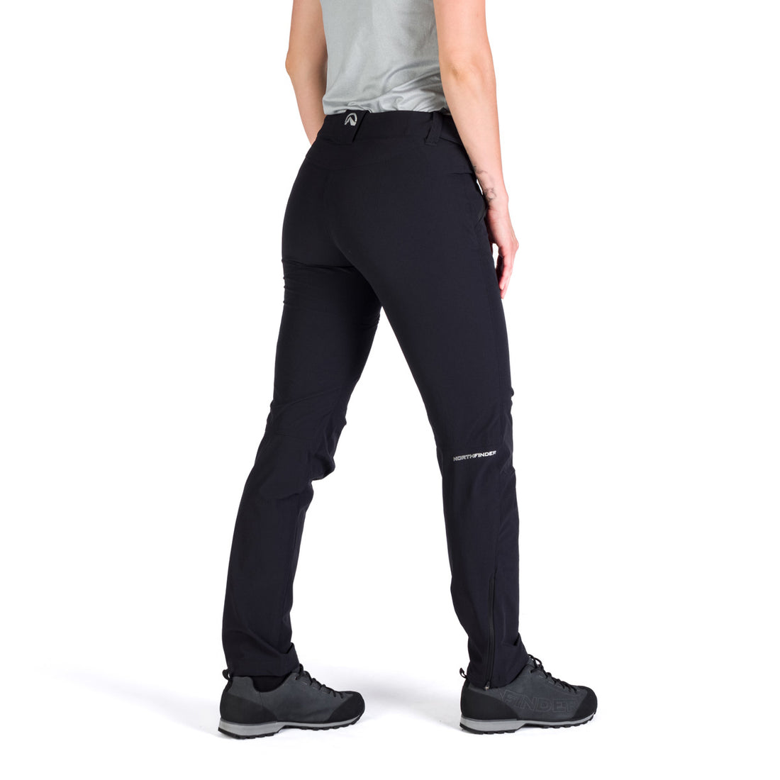 NO-4929OR women's travel elastic regular fit pants JANICE